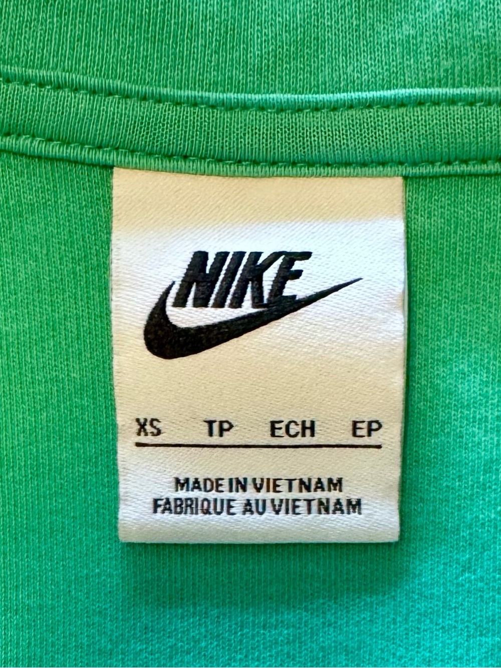 Nike Green Cropped Polo Top with Swoosh - Picture 6 of 6